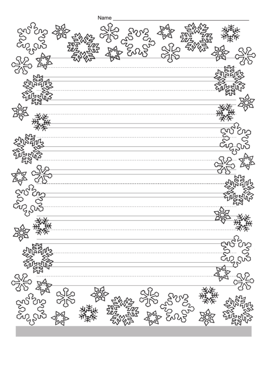 Christmas Writing Paper With Decorative Borders Printable pdf