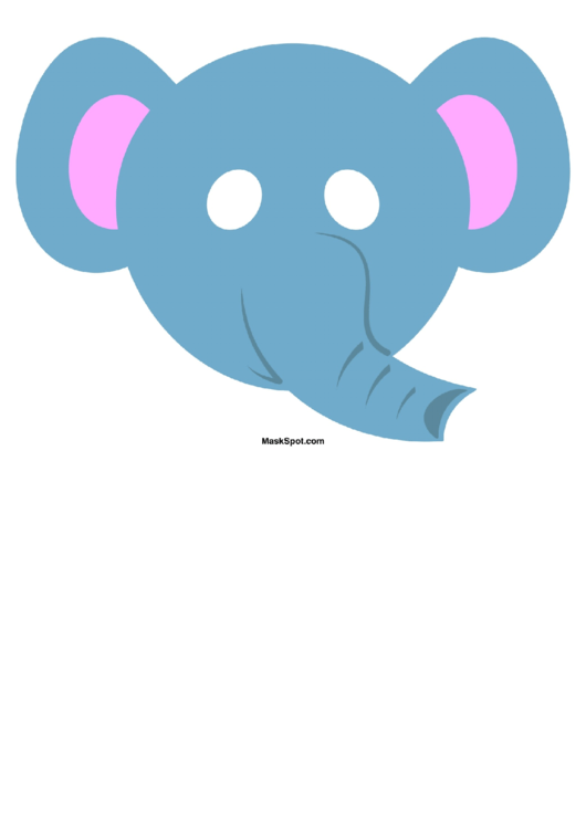 Elephant Mask Template Printable pdf