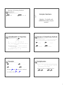 Complex Numbers Vocabulary & Properties Worksheet Printable pdf