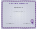 Certificate Of Membership