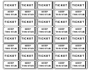 Ruffle Ticket Template With Numbers
