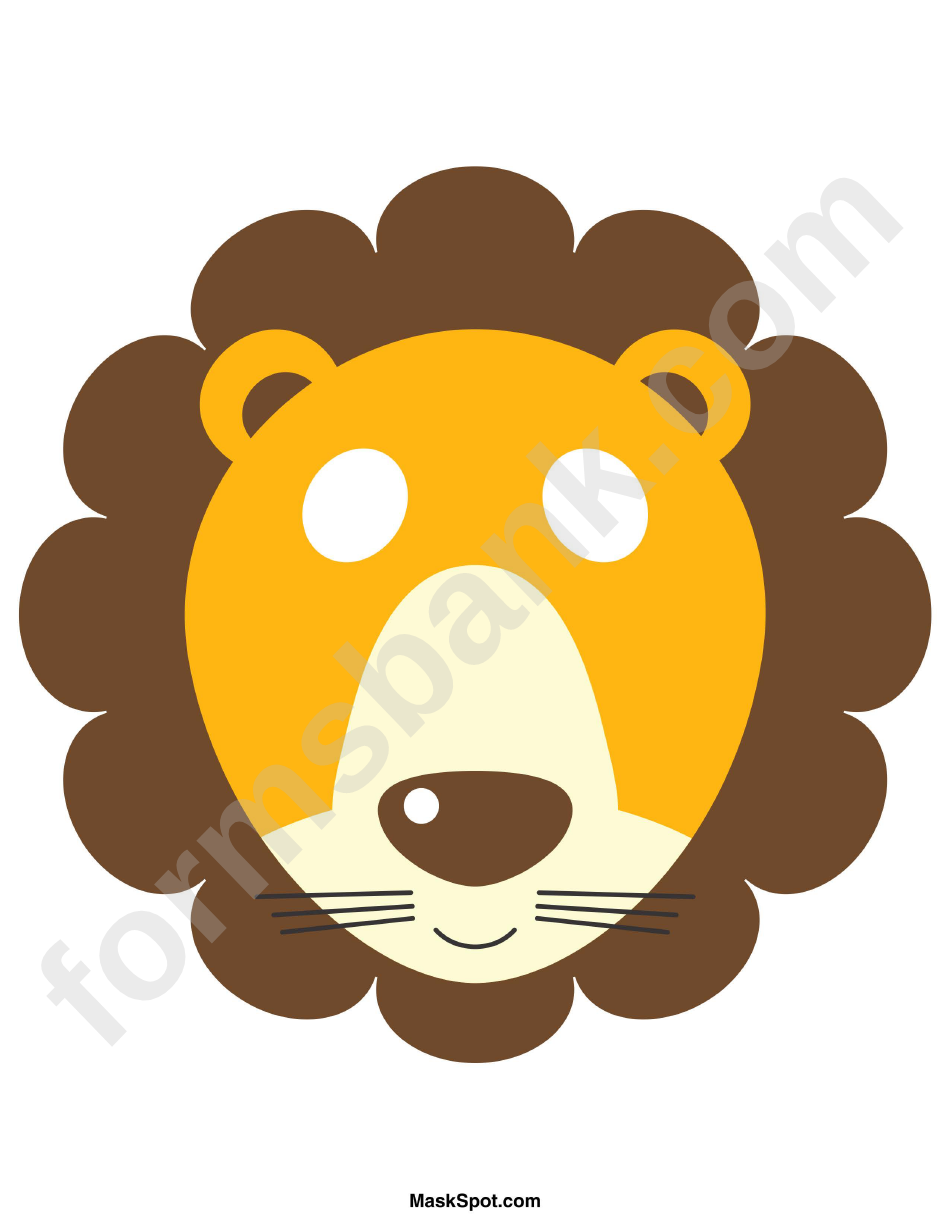 Lion Mask Template