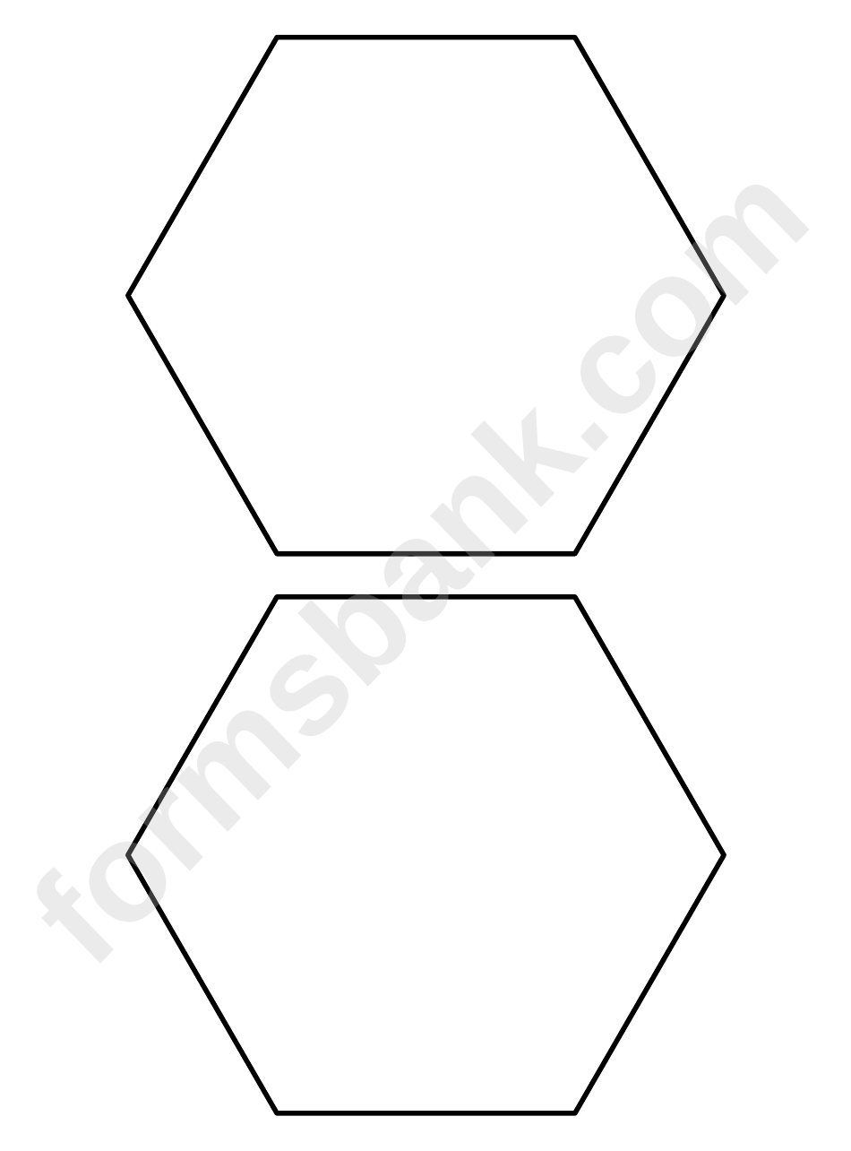 5 Inch Hexagon Pattern Printable Pdf Download