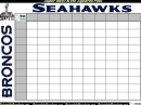 Super Bowl Squares - Broncos Vs Seahawks