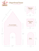 Gingerbread House Cut-out Template