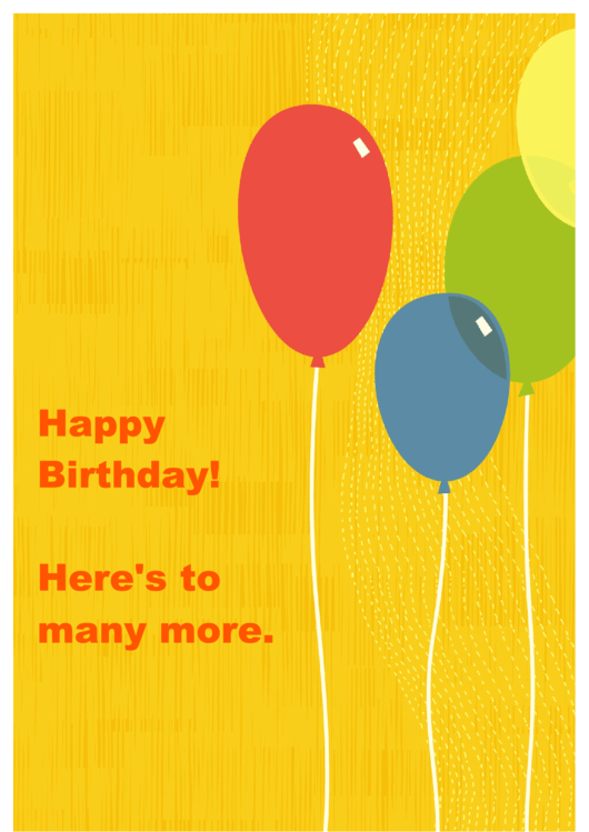 Birthday Party Sign Template