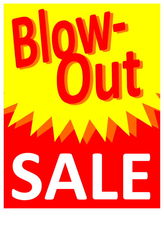 Sale Sign Template