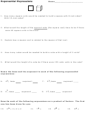 Exponential Expressions Worksheet