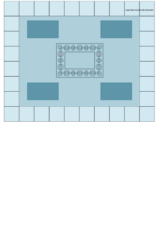 Blank Square Board Game Template Printable pdf