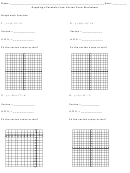 Graphing A Parabola From Vertex Form Worksheet Template