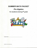 Summer Math Packet Year 8