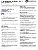 Instructions For Form 8872 (Rev. 2014) Printable pdf