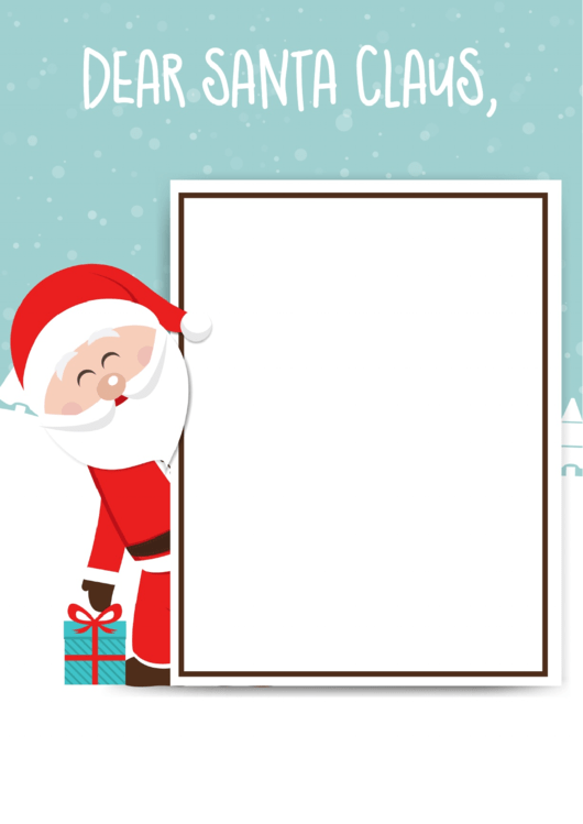 Santa Claus Letter Template Printable pdf