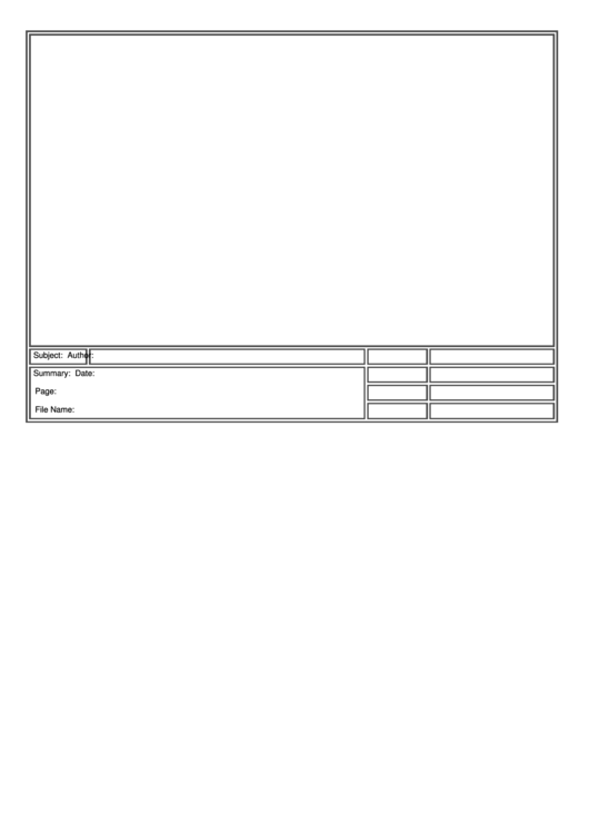 Worksheet Template Printable pdf