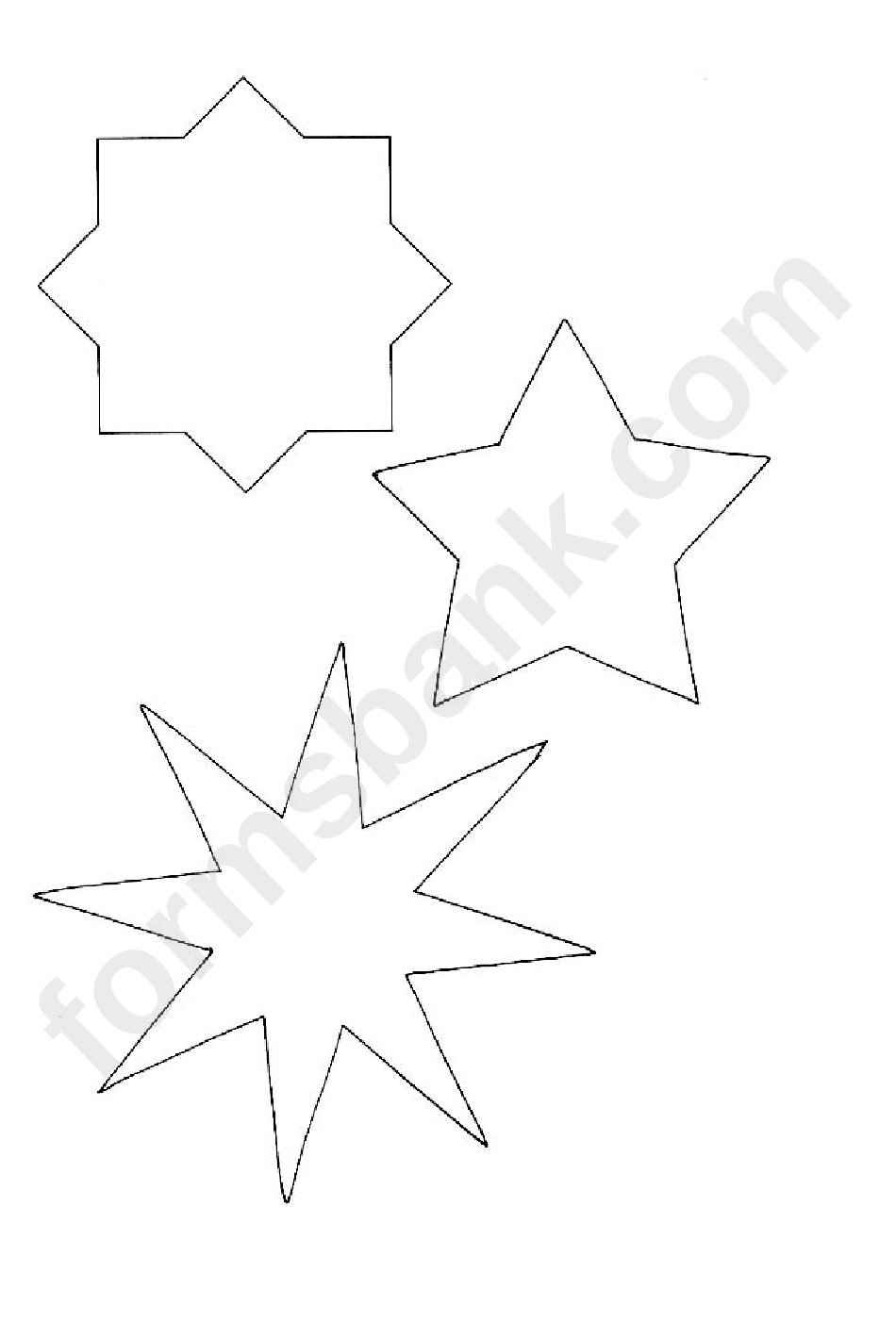 Star Shape Templates