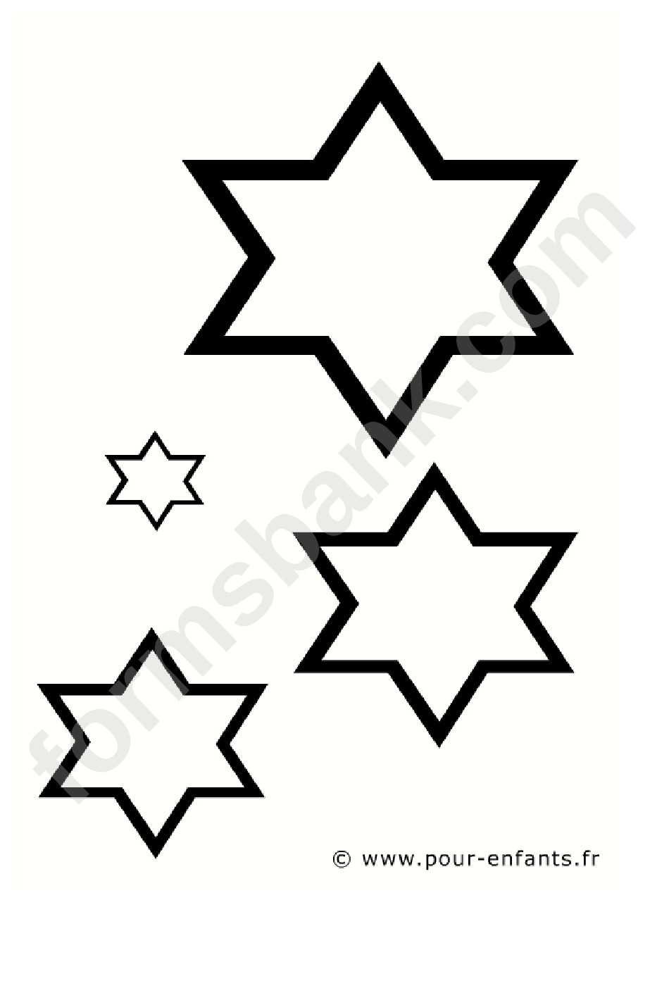 Star Shape Templates