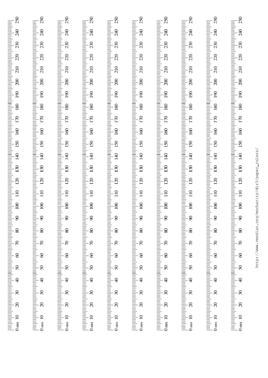 250 Mm Ruler Template Printable pdf