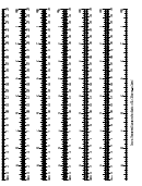 25 Centimeter Ruler Template