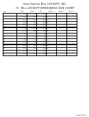 Bill Levkoff Bridesmaid Size Chart