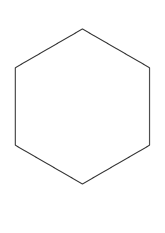 8 Inch Hexagon Template Printable pdf