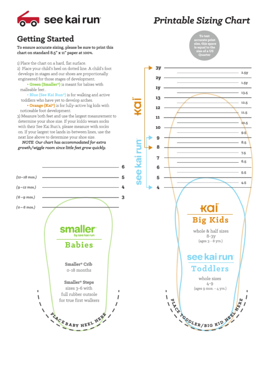 See Kai Run Shoe Sizing Chart Printable Pdf Download