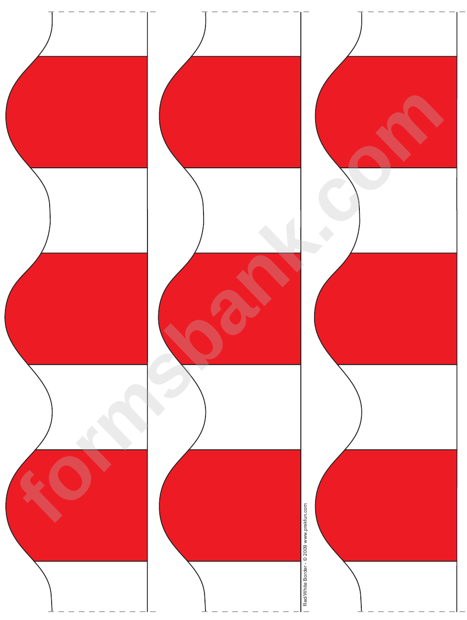 Red And White Border Template