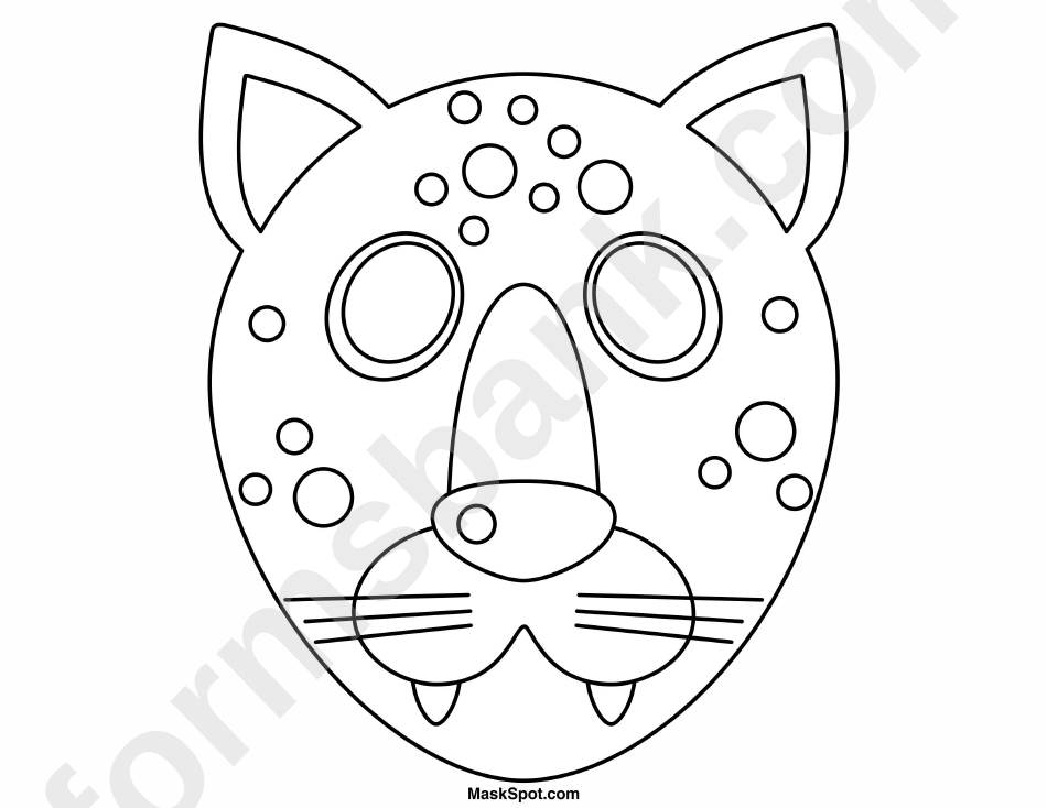 Cheetah Mask Template Mask To Color