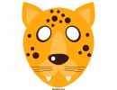 Cheetah Mask Template - Color