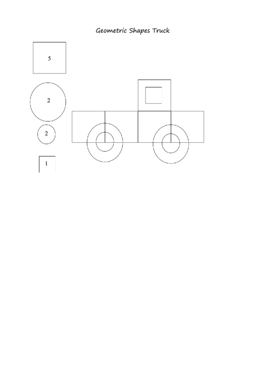 Geometric Shape Templates For Preschoolers Printable pdf