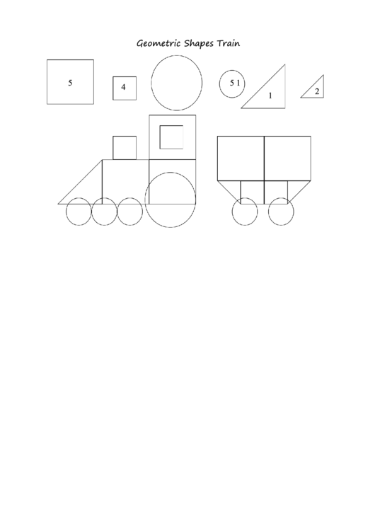 Geometric Shape Templates For Preschoolers Printable pdf