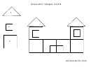 Castle Geometric Shape Templates For Preschoolers
