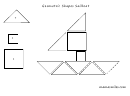 Sailboat Geometric Shape Templates For Preschoolers