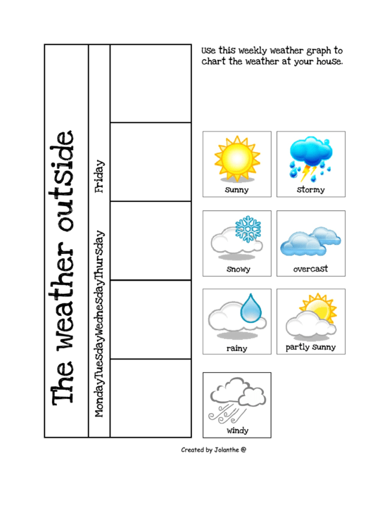 Homeschool Calendar And Weather Graph Template