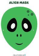 Alien Mask Template