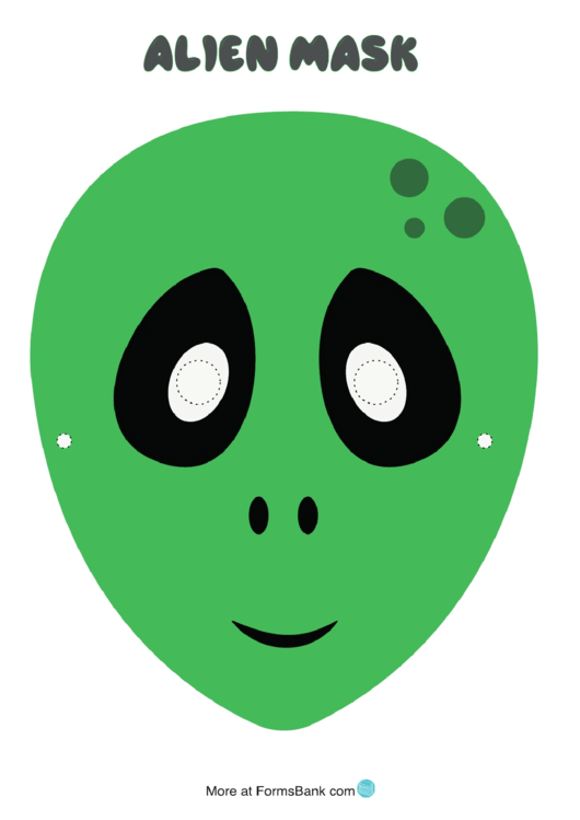 Alien Mask Template Printable pdf