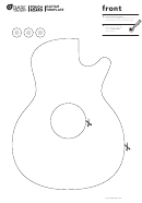Electric Guitar Templates Printable pdf