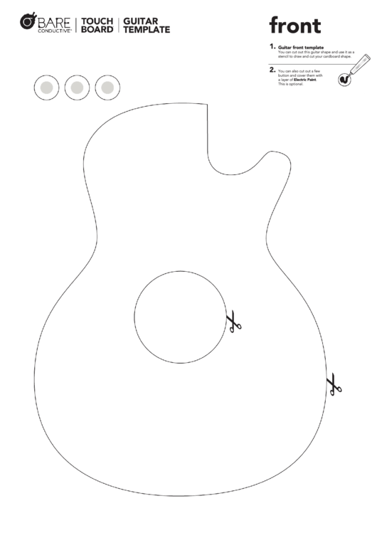 Electric Guitar Templates Printable pdf