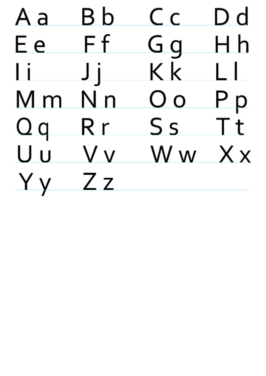 Alphabet Templates Printable pdf