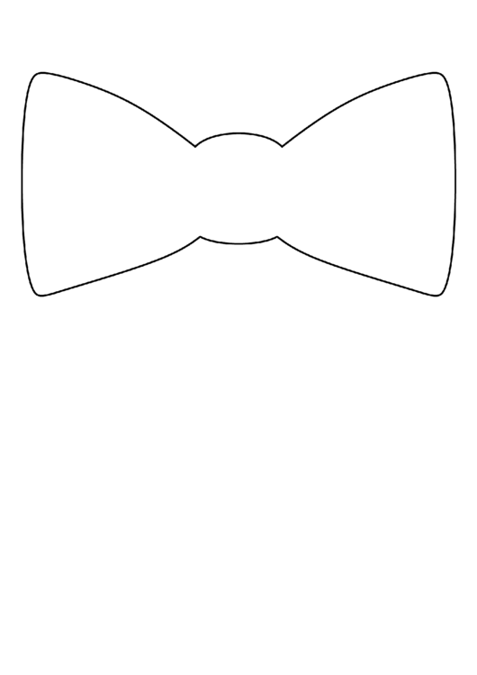 Bow Tie Template printable pdf download