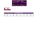 Kandy's Land Bonitaz Corset Size Chart
