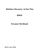 Wellness Recovery Action Plan Personal Workbook
