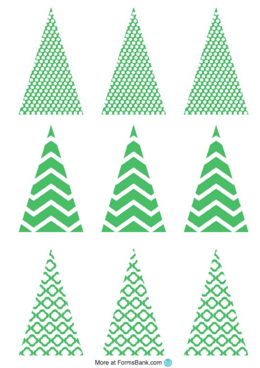 Christmas Tree Templates Printable pdf