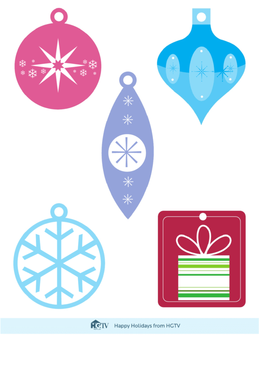 Christmas Tree Decoration Templates Printable pdf