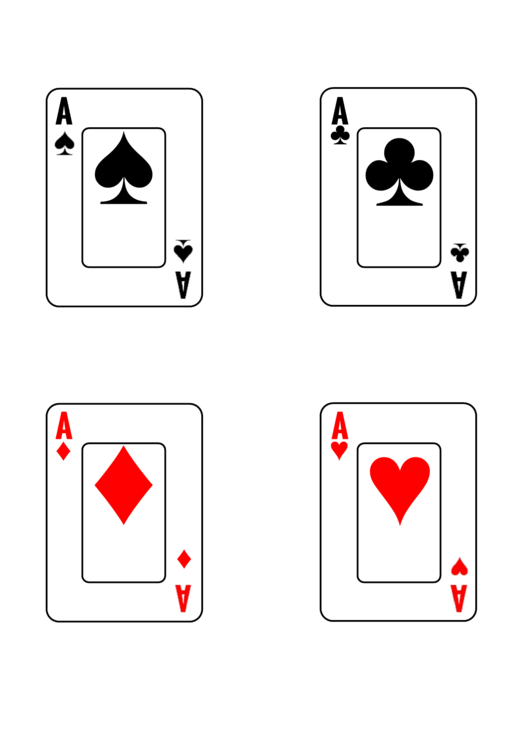 Playing Card Deck Printable pdf