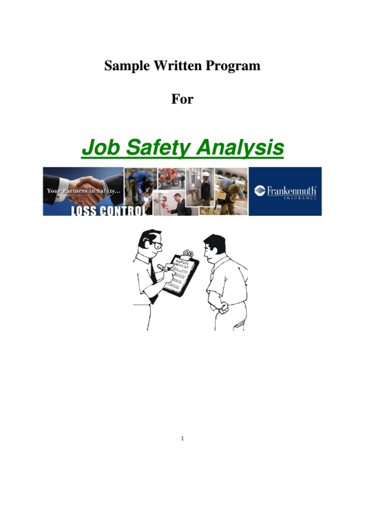 Samples Job Safety Analysis