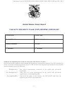 Facility Security Plan (Fsp) Review Checklist Template - United States Coast Guard Printable pdf