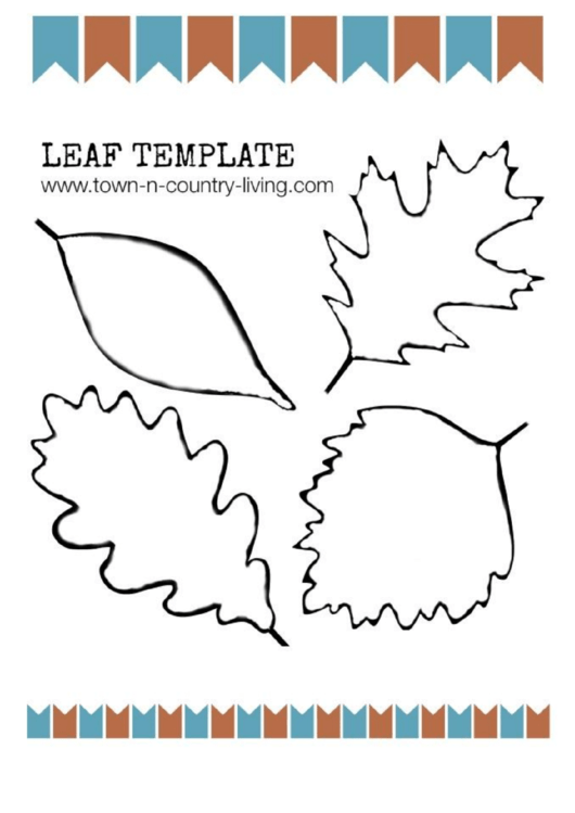Fall Leaf Template Printable pdf