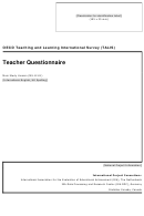 Teacher Questionnaire Printable pdf