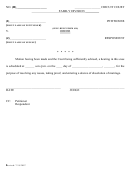 Order Form - Circuit Court, Family Division