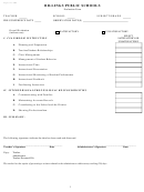 Billings Public Schools Evaluation Form